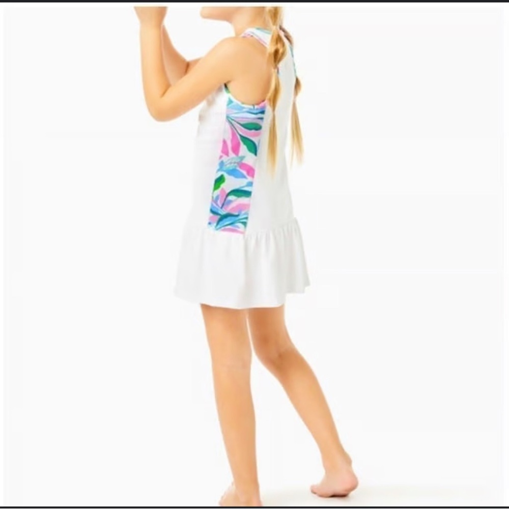 LILLY PULITZER

Mini Mixed Doubles Dress Resort White with matching shorts